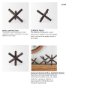 67202 - Astericks III (Small) 6L x 6W Brown Metal Decor Object