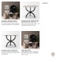 67503-AB - Veneto 40" Round Dining Table | Modern | White Marble & Black Metal | Seats 4