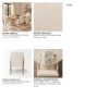 68194 - Palisades Curved Back Dining Side Chair | Cream Fabric w/ Brown Wood