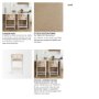 68496 - Tabitha 26.75" Seat Height Beige Fabric/Rattan Seat Blonde Wood Frame Counter Stool