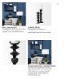 68559 - Candelero II Large Black Metal Grooved Table Candle Holder 