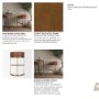68574V - Hollyfield Cognac Brown Leather Seat Gold Metal Base Bar Stool