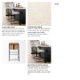 68764 - Stamford 36" Total Height Light Beige Upholstered Seat w/ Wood Back, Metal Frame Counter Stool