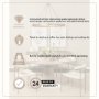 69032-AB - Maxwell 54" Round Pedestal Dining Table | Modern | Brown Wood & Brown Wood/Gold Metal | Seats 4