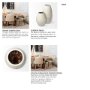 69044 - Reyan Small Pearl White Ceramic Striped Vase 