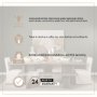 69140-AB - Konstantin 94"L x 40"W Rectangular Dining Table | Modern | Med Brown Wood | Seats 8