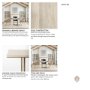 69177-AB - Faye 48"L x 48"W Square Dining Table | Modern | Beige Wood & Antique Gold Metal | Seats 4