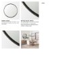 69341 - Piper 35.8L x 1.0W x 35.8H Small Black Metal Round Wall Mirror