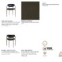69361V - Parker Curved Back Dining Arm Chair | Black Leather w/ Gold Metal