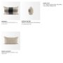 69420-CFNA - Raquel 13x21 Beige and Black Fabric Plaid Pillow Cover w/Non-Allergen Filler