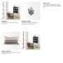 69422-CFNA - Thalia 13x21 Black and Beige Fabric Striped w/Fringe Pillow Cover w/Non-Allergen Filler