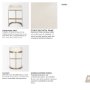 69456V - Hollyfield Cream Fabric Seat W/ Gold Metal Base Bar Stool