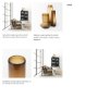 69544 - Amrita 4.1L x 4.1W x 11.9H Golden Brown Glass Vase