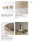 69594 - Maddie (Set of 3) Light Brown W/White Dipped Seagrass Round Basket  W/ Handles