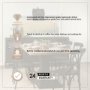 69847-AB - Maxton 79"L x 39"W Rectangular Pedestal Dining Table | Light Brown Wood & Gunmetal Metal | Seats 6