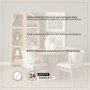 69874-AB - Terra 60" Round Pedestal Dining Table | Modern | Light Brown Wood | Seats 6