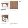 69898 - Grier 60" Medium Brown Solid Wood W/ Cane Office Desk
