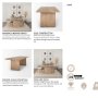 69905 - Grier 84"L x 38"W Dining Table | Modern | Light Brown Wood & Light Brown Wood Cane | Seats 8