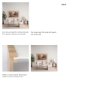 69910 - Athens Light Brown Wood w/ White Marble Accent Table