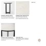 69912-AB - Tanner 32"L x 32"W Pedestal Dining Table | White Marble & Black Metal | Seats 2