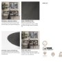 69926-AB - Maxwell 32" Round Pedestal Dining Table | Modern | Black-Brown Wood & Black Metal | Seats 2