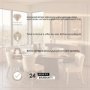 69961-AB - Lance 94"L x 50"W Oval Dining Table | Med Brown Wood | Seats 8