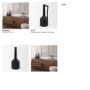 69987 - Burton 17.1H Large Matte Black Ceramic Jug Vase