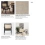 69991 - Donna Cane Back Dining Side Chair | Natural Linen w/ Black Wood