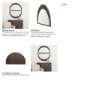 70138 - Celeste Dark Brown Wood Small Mirror