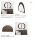 70139 - Celeste Dark Brown Wood Large Mirror