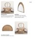 70142 - Celeste Light Brown Wood Large Mirror