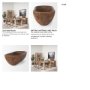 70160 - Athena Extra Large Oblong Medium Brown Reclaimed Wood Bowl