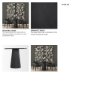 70165-AB - Maxine Hexagonal Black Wood Foyer Table