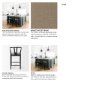 70193 - Trixie Black Wood Frame w/ Dark Taupe Fabric Seat Counter Stool