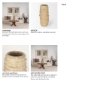 70212 - Kamli Small Beige Paper Mache Vase