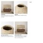 70214 - Ritu Small Beige Paper Mache Pot Vase