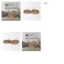 70228 - Haini Set of 2 Large Basketweave Seagrass Trays w/ Loop Handles