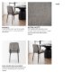 70260 - Eve Curved Back Dining Side Chair | Gray Fabric w/ Black Metal