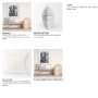 70319 - Jennelle 22x22 Cream w/ Indigo Print Linen Square Pillow Cover