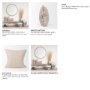70323 - Jenna 22x22 Beige w/ Merlot Print Linen Square Decorative Pillow Cover