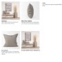 70331 - Jacklyn 22x22 Grey Linen Square Decorative Pillow Cover