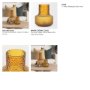 70366 - Jolene 7" Amber Waterglass Glass Vase