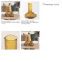 70367 - Jolene 11.8" Amber Waterglass Glass Vase