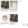 70564-AB - Allyson 42" Round Pedestal Dining Table | Savar Pink Marble & Brown Wood | Seats 4