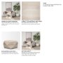 70568 - Arreto 36" Hexagonal Hinged Solid Wood Top and Base Coffee Table 