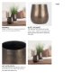 70664 - Quade Large Textured Gold Metal Planter