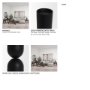 70707 - Qamra Short Black Metal Pillar Candle Holder