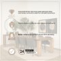 70776-AB - Sapphira 84"L x 42"W Rectangular Dining Table | Modern | Med Brown Wood | Seats 8