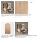 70825 - Suri Light Brown Wood W/Glass Doors Arched Curio Cabinet
