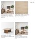 70880-AB - Symona Travertine and Mango Wood Rectangle Coffee Table